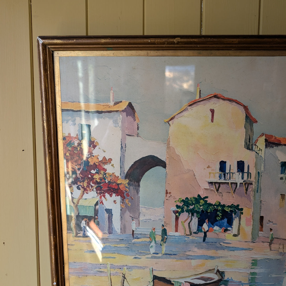 Mid Century Print "Santa Margarita" by C.R. Doyly-John