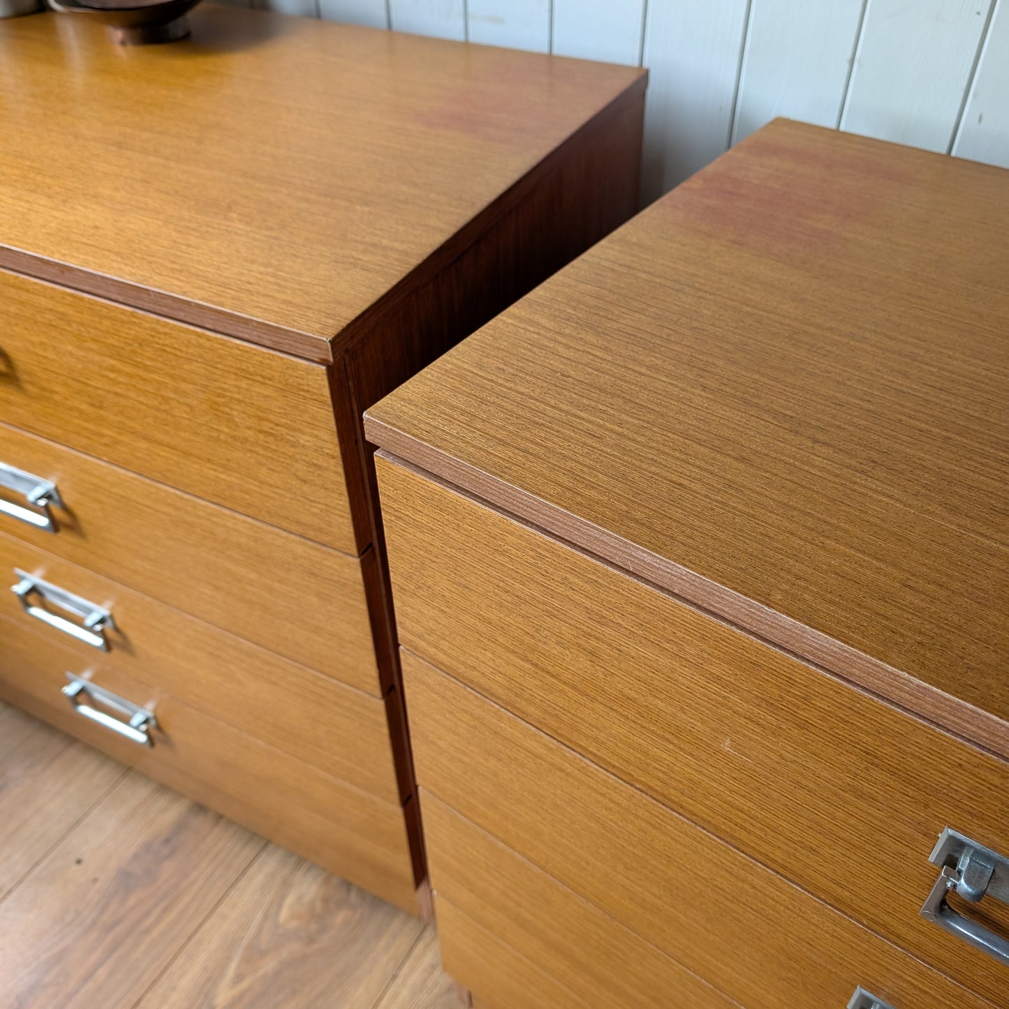 Pair of Small Mid Century Swedish Chest of Drawers