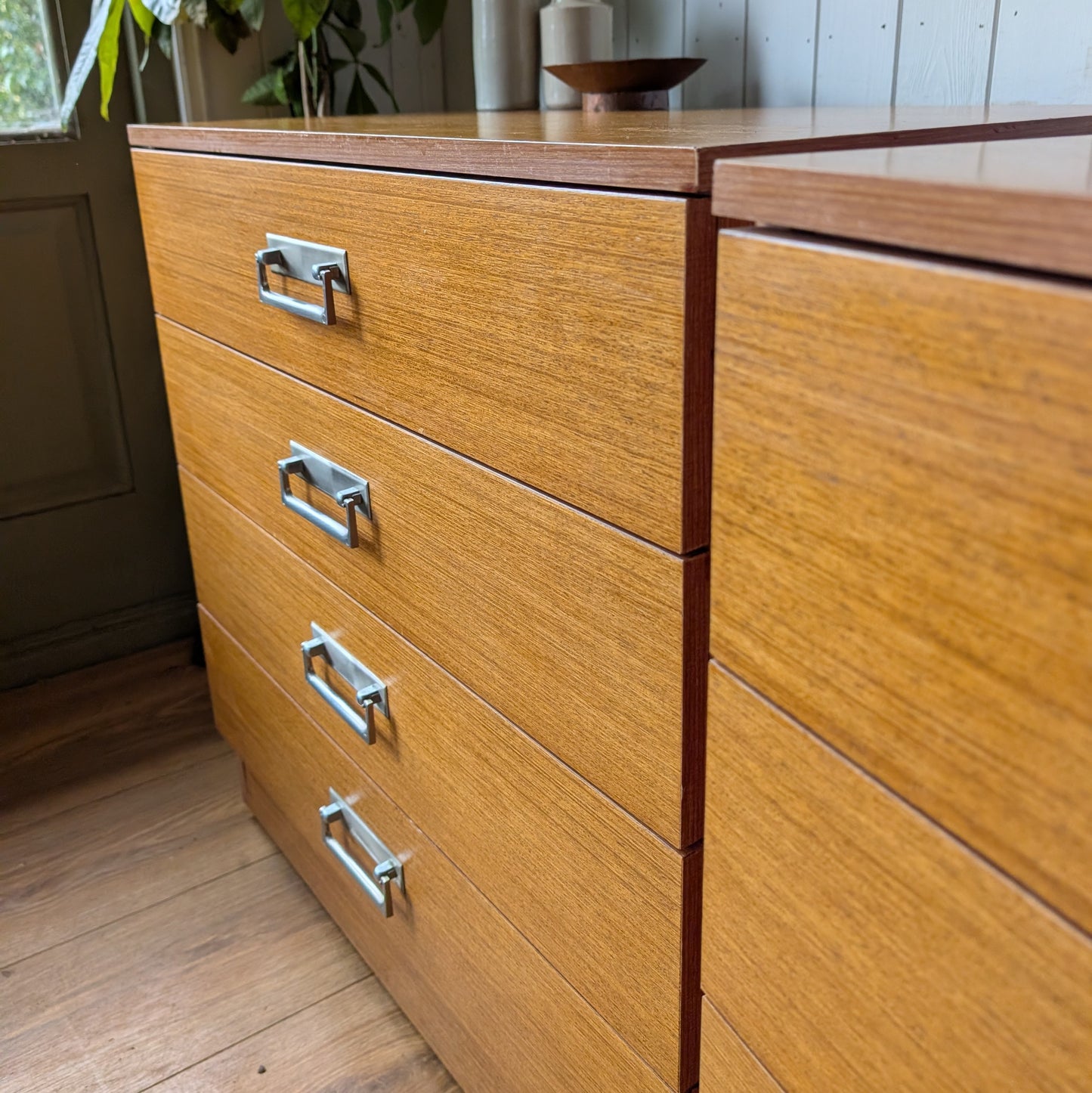 Pair of Small Mid Century Swedish Chest of Drawers