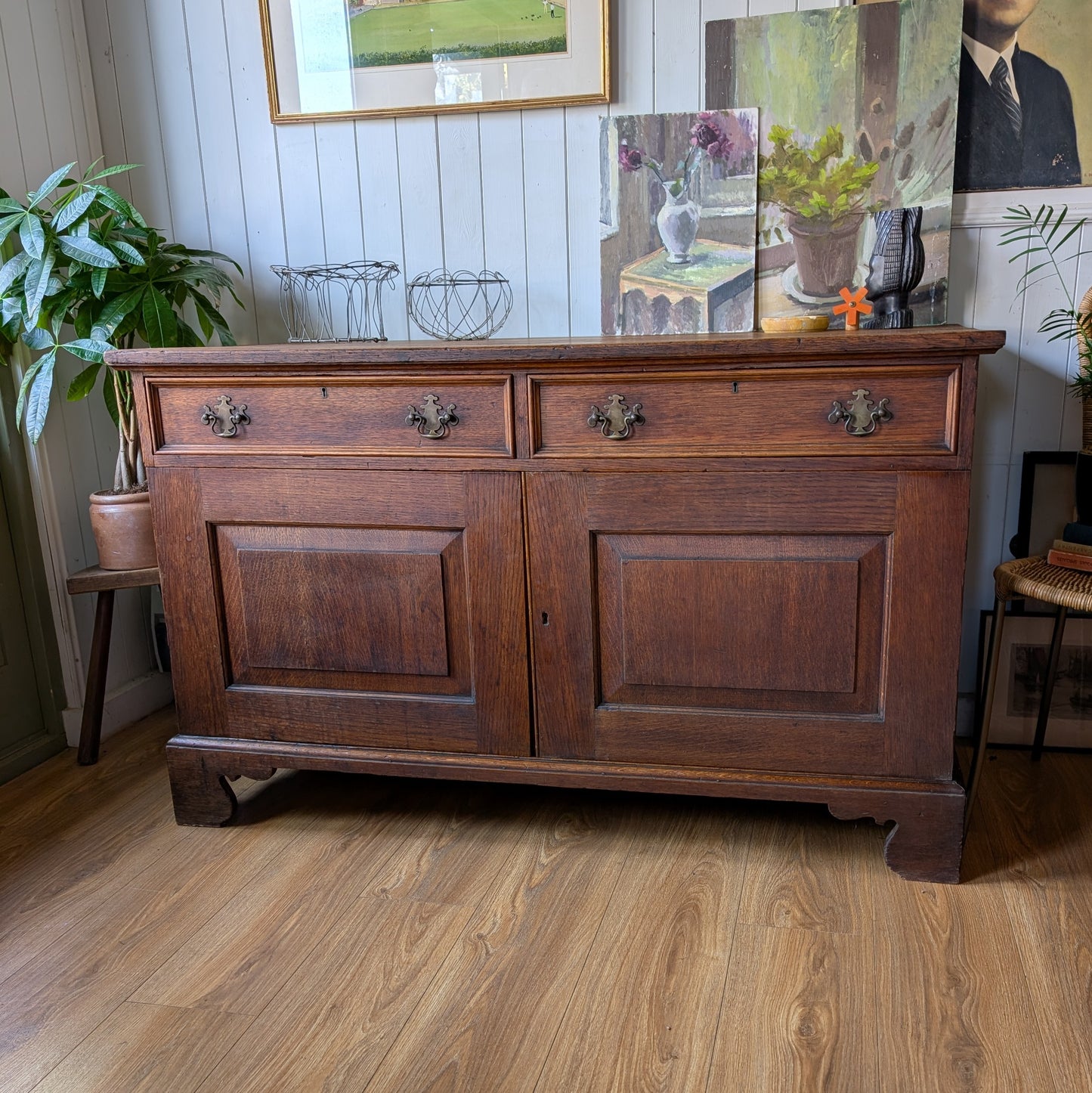Large Georgian Oak Cupboard