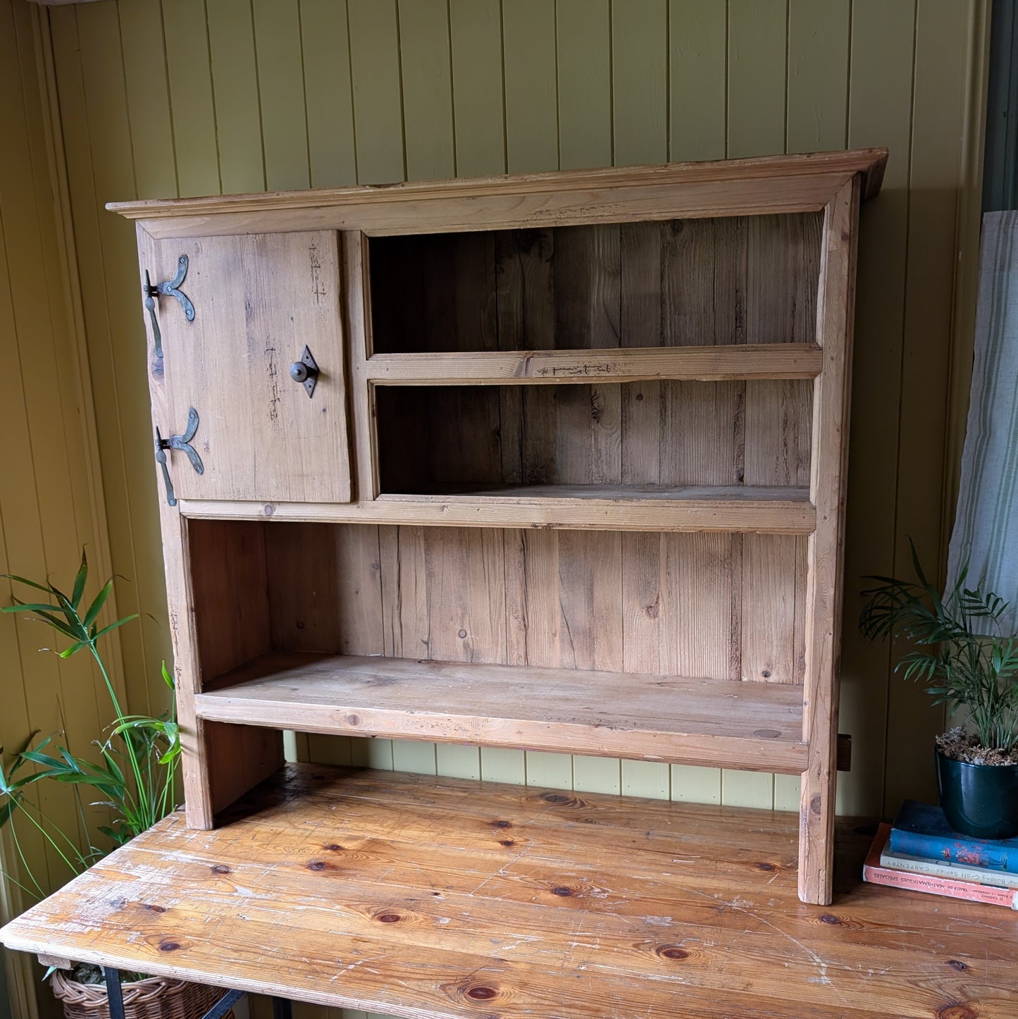 Antique French Countertop Shelving Unit
