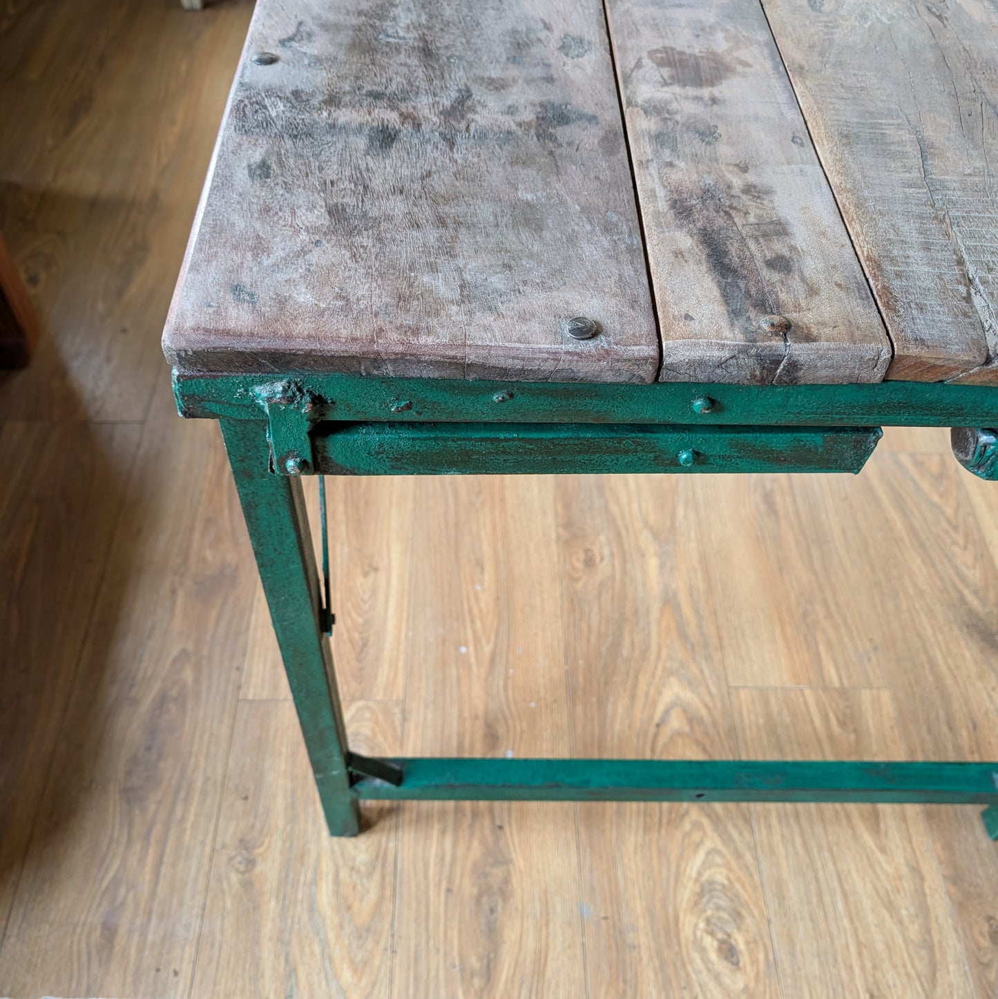 Reclaimed Industrial Style Trestle Table