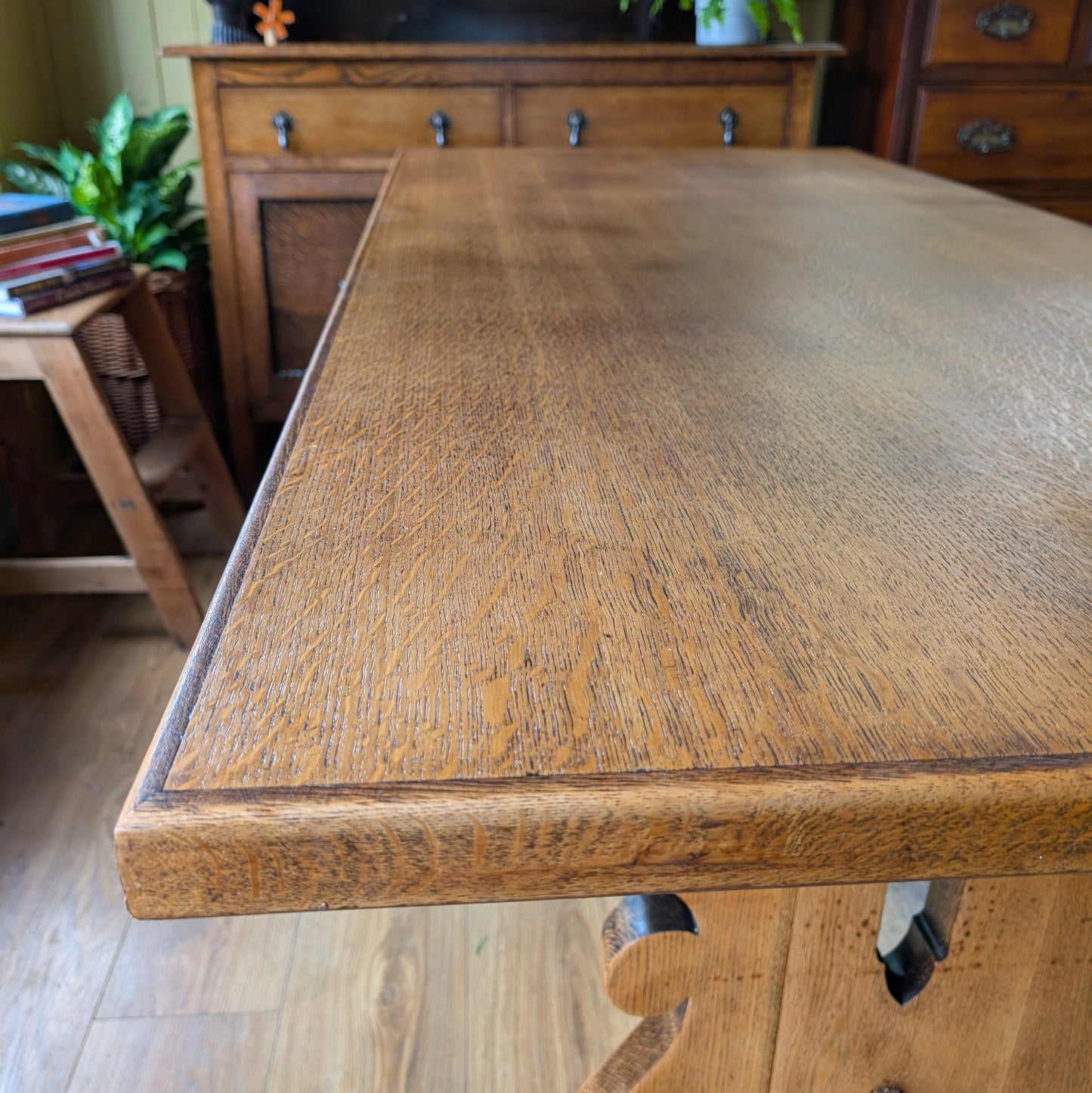 Antique Oak Refectory Table
