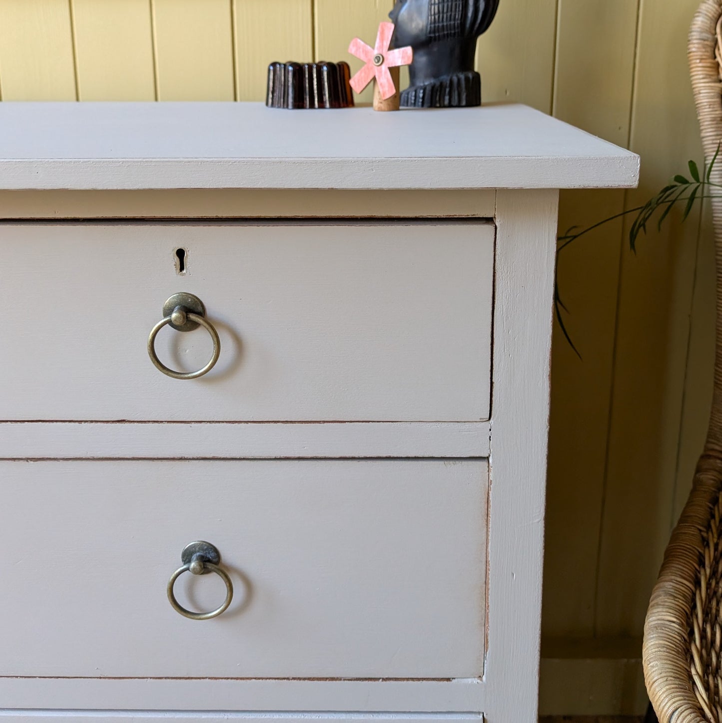 Painted Antique Chest of Drawers