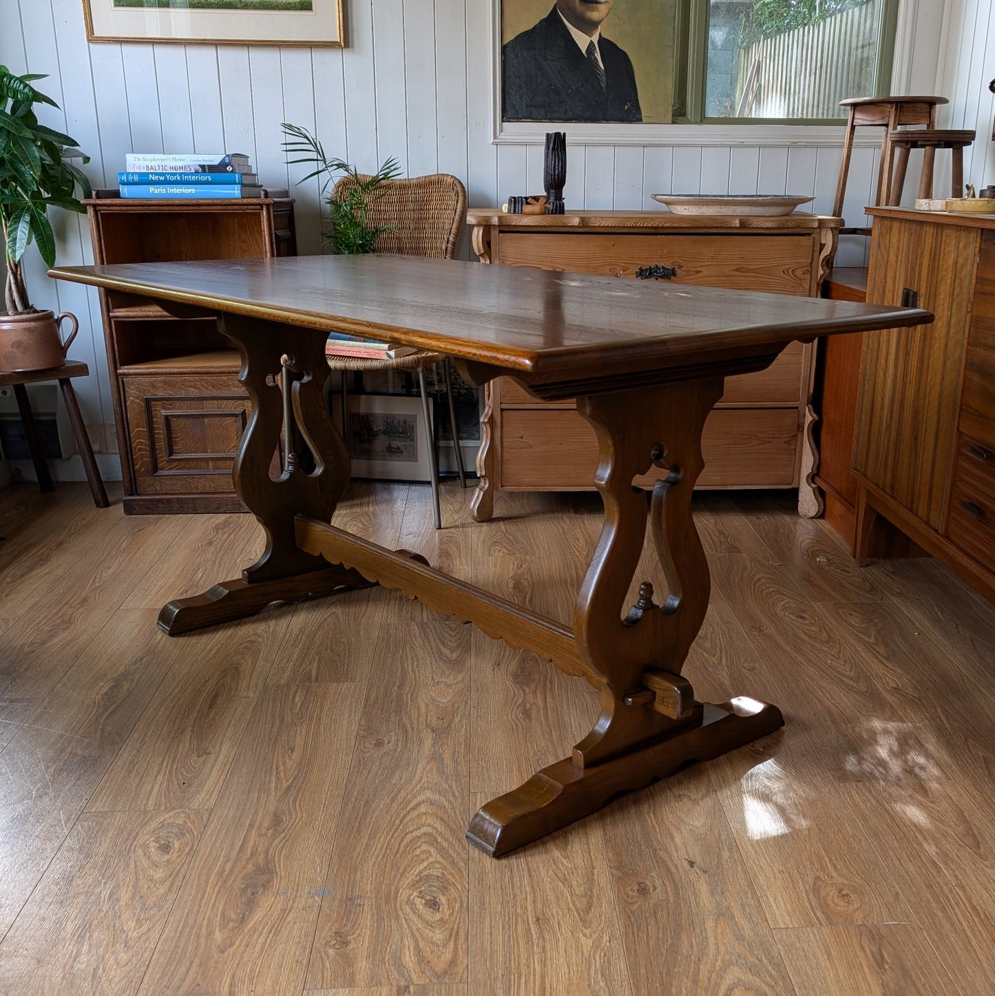 Vintage Oak Refectory Table