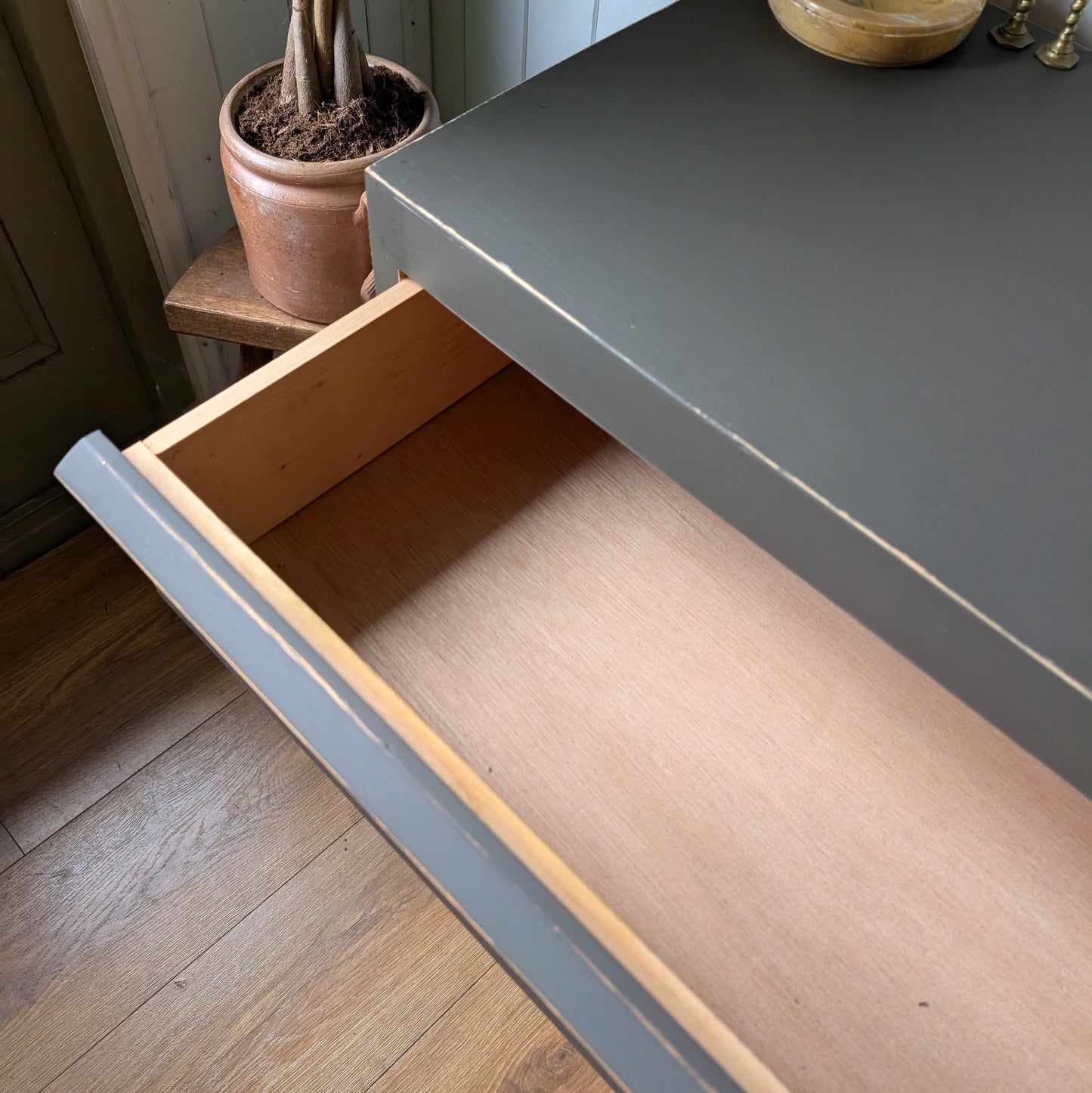 Small Painted Mid Century Chest of Drawers