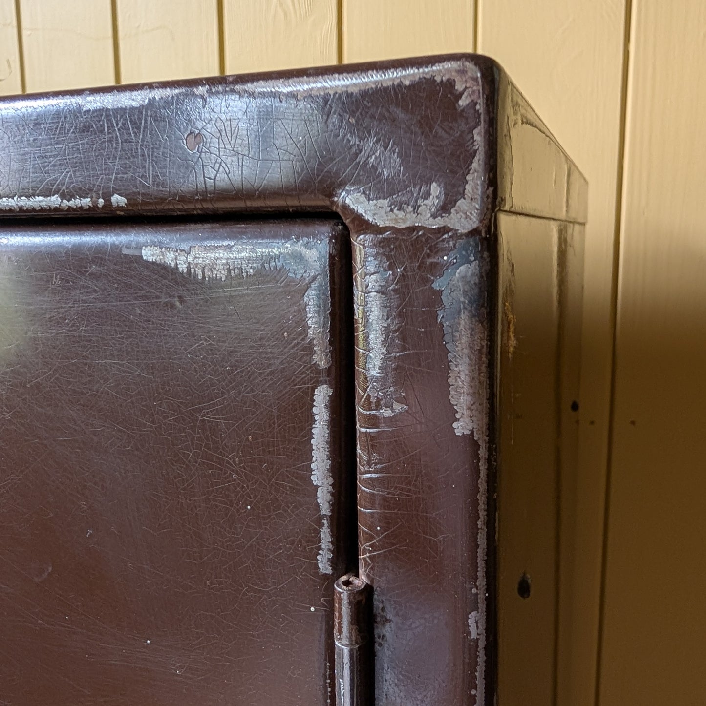 Small Vintage Industrial Steel Cabinet