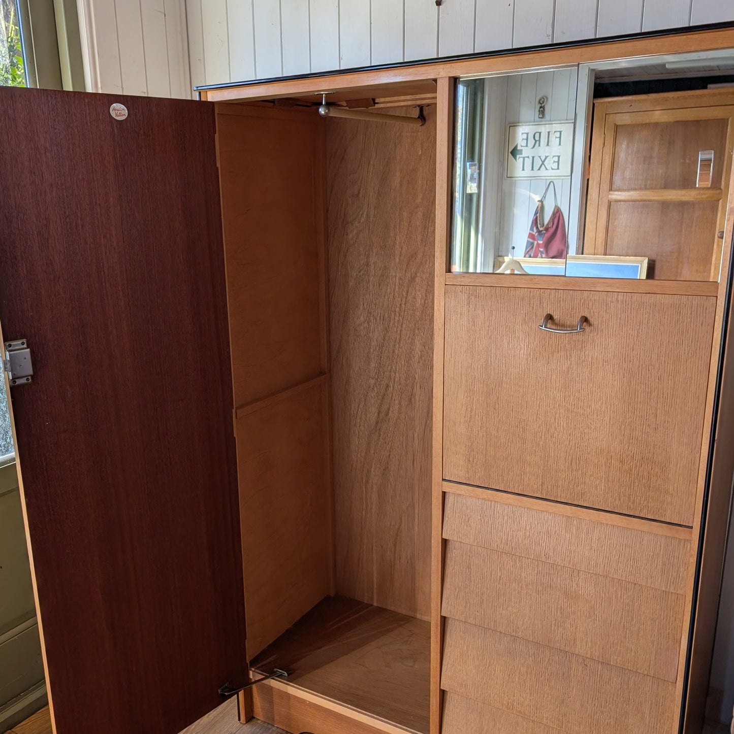 Small Vintage Mid Century Wardrobe