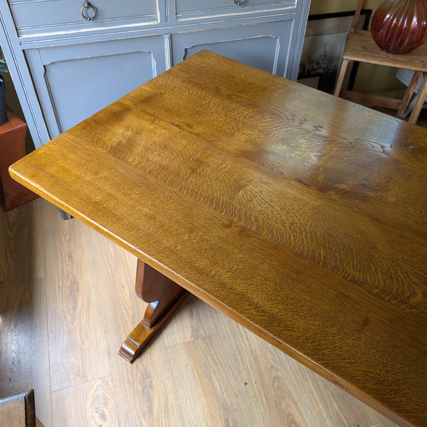 Antique Oak Church Table