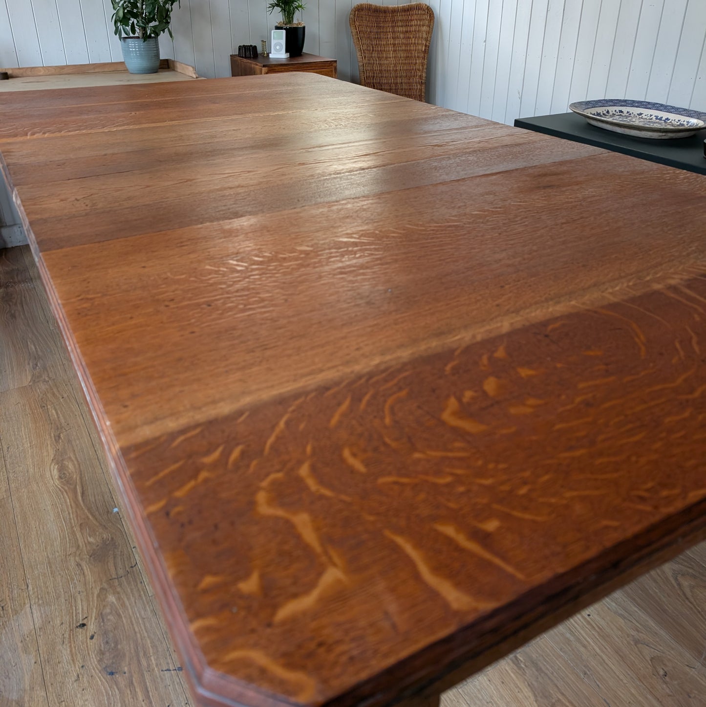 Large Victorian Oak Dining Table