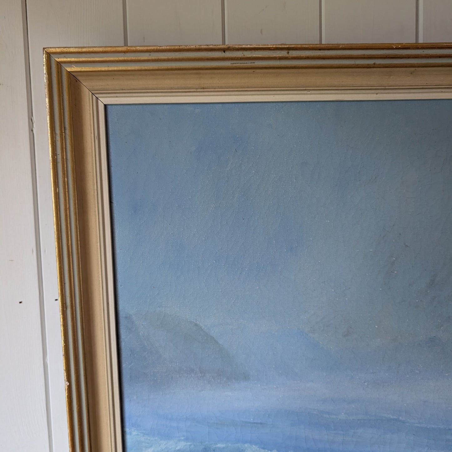 Vintage Oil Painting "Before The Sun Breaks"