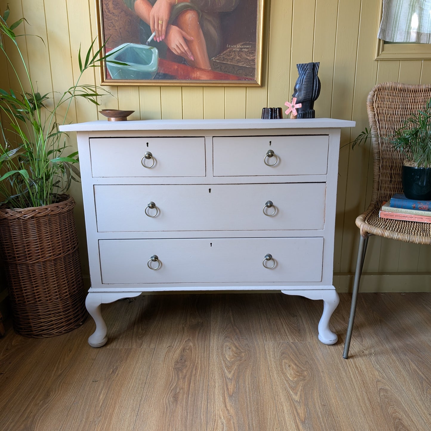 Painted Antique Chest of Drawers