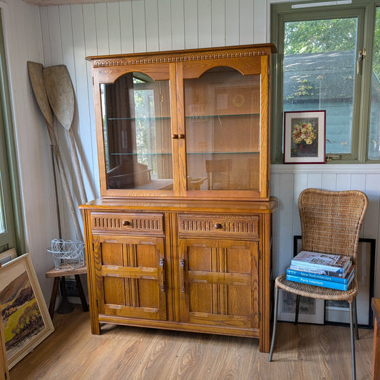 Vintage Glazed Oak Dresser