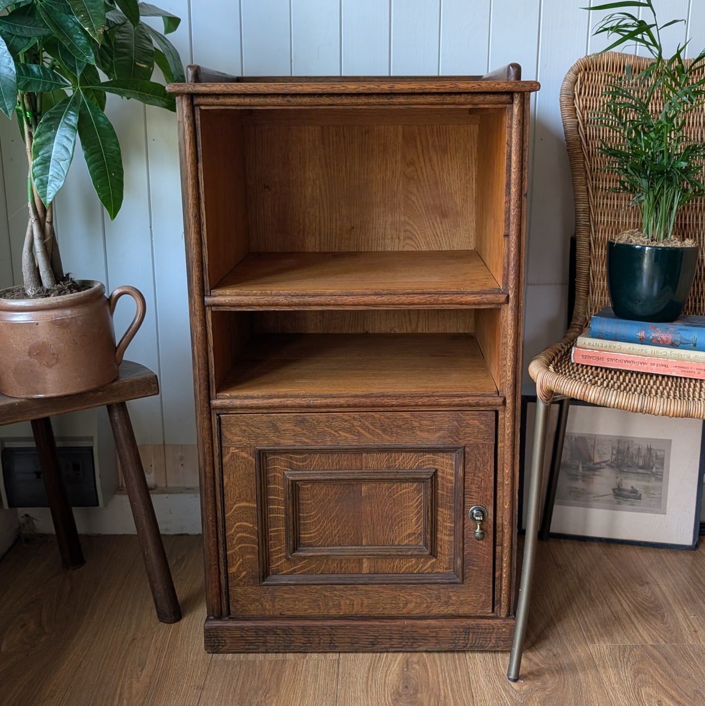 Small Antique Oak Cupboard