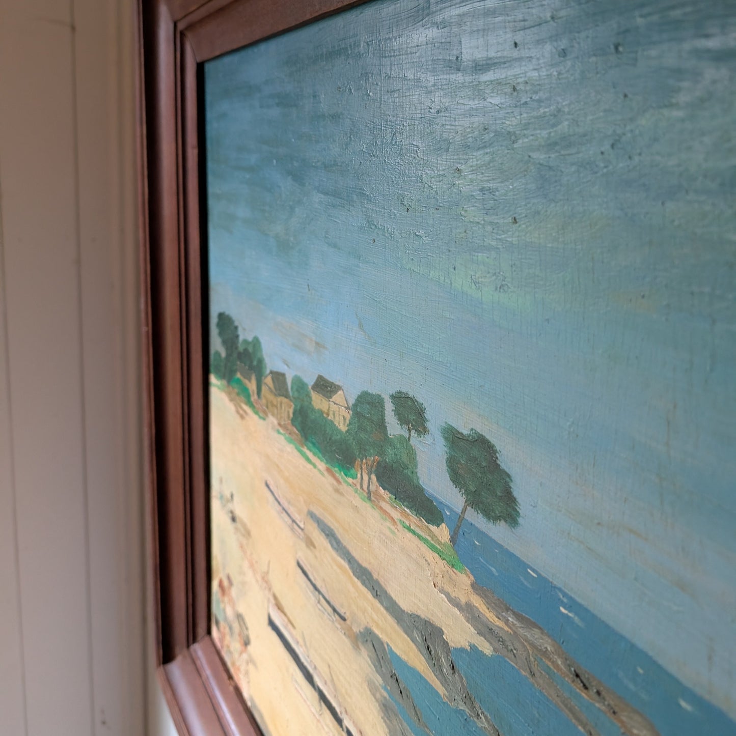 Vintage French Oil Painting "Quiet Waters"