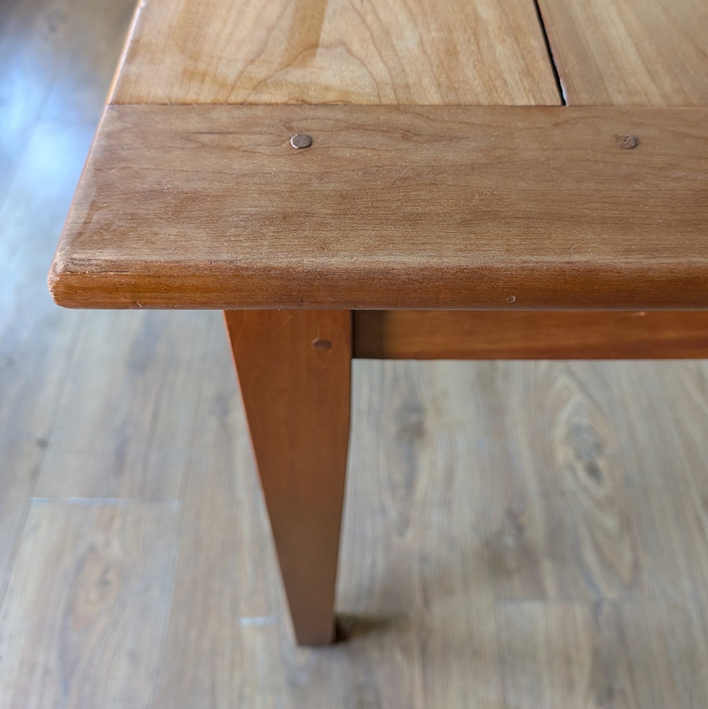 Vintage French Fruitwood Farmhouse Dining Table