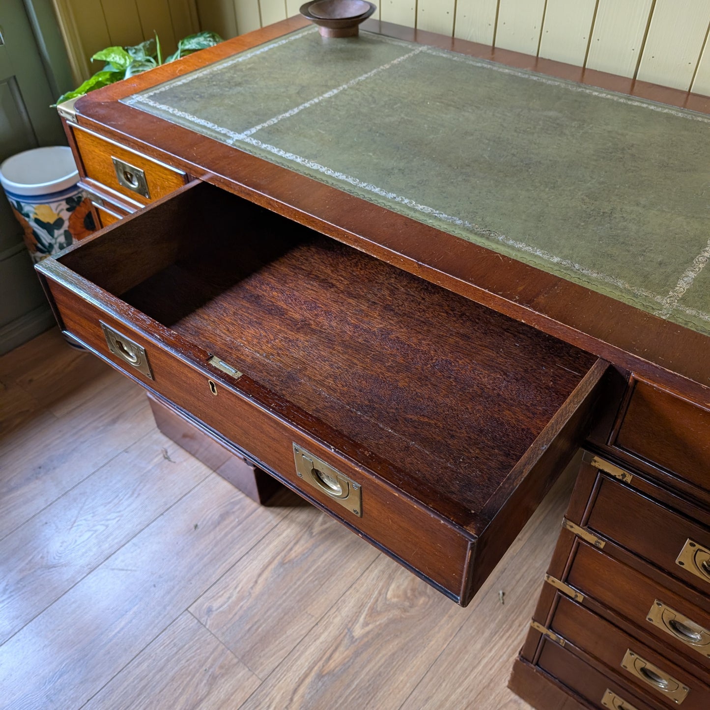 Vintage Campaign Style Desk