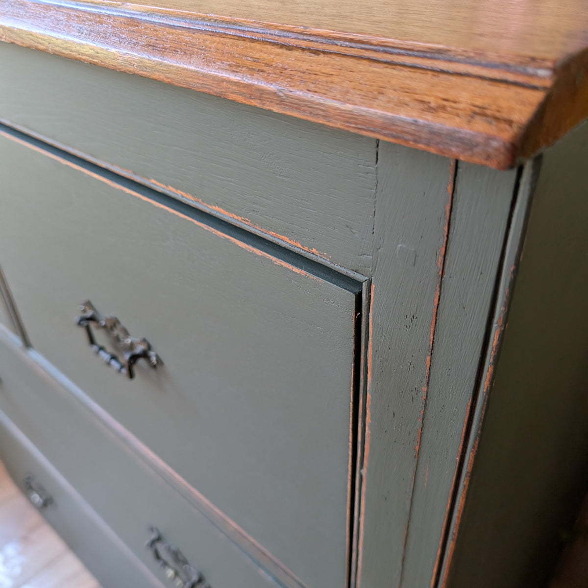 Painted Antique Chest of Drawers