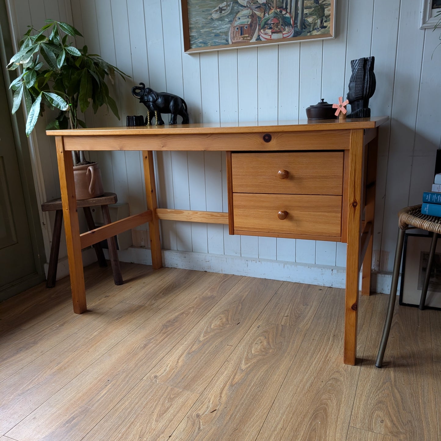 Mid Century Pine Desk