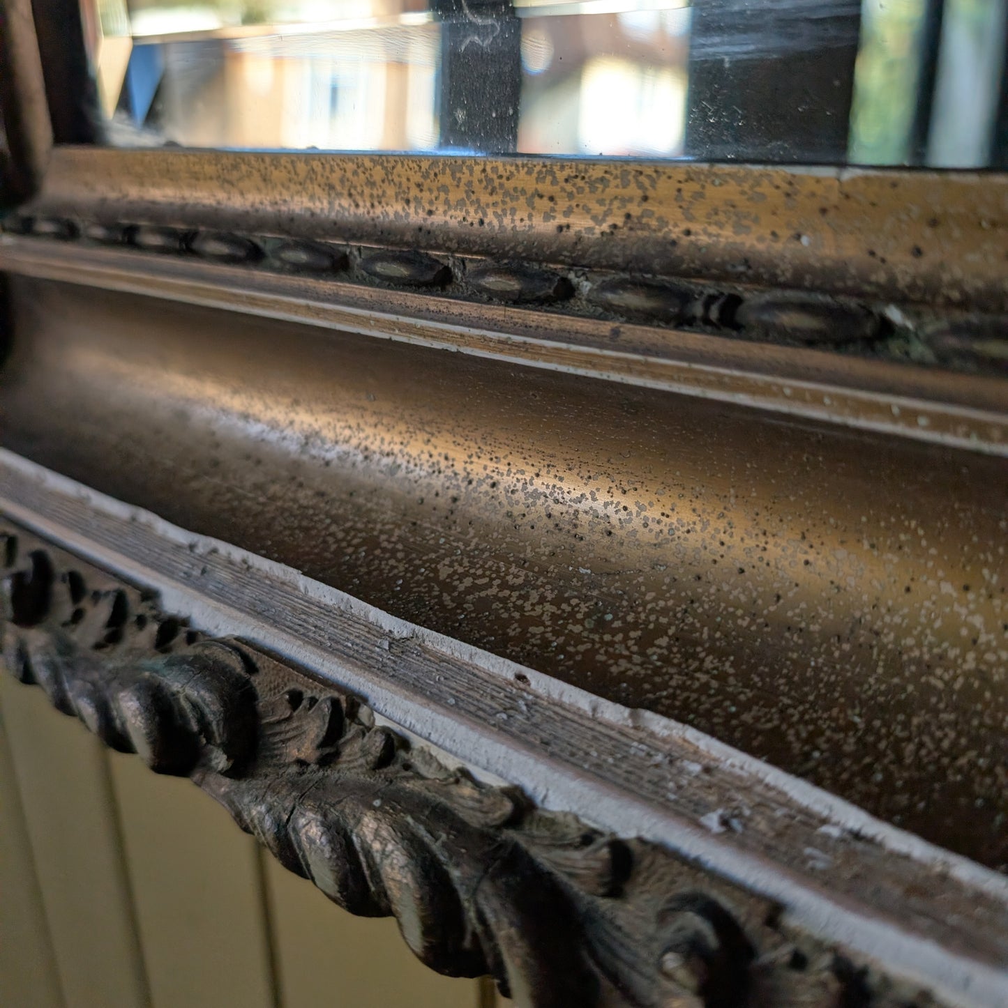 Rustic Antique French Mirror