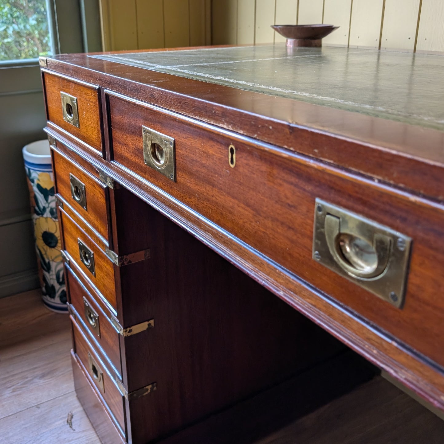 Vintage Campaign Style Desk