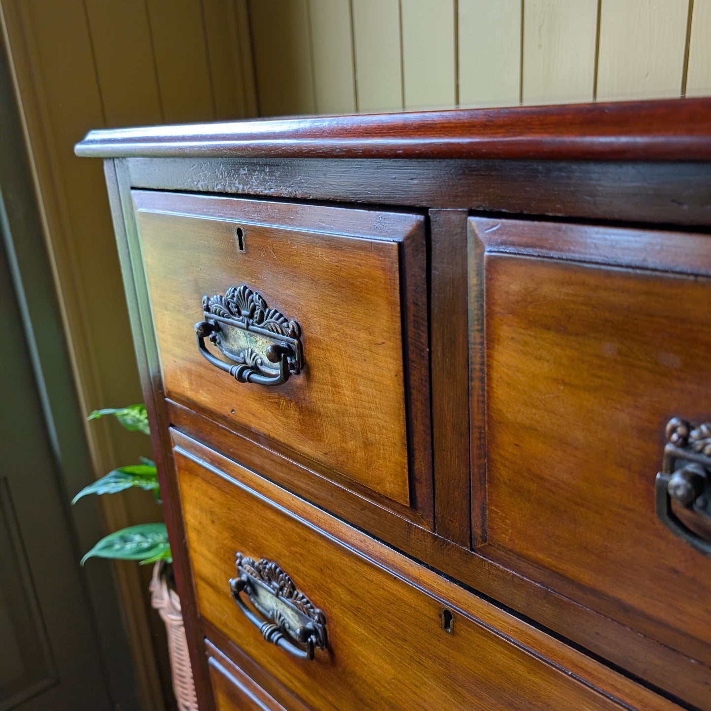 Narrow Antique Chest of Drawers