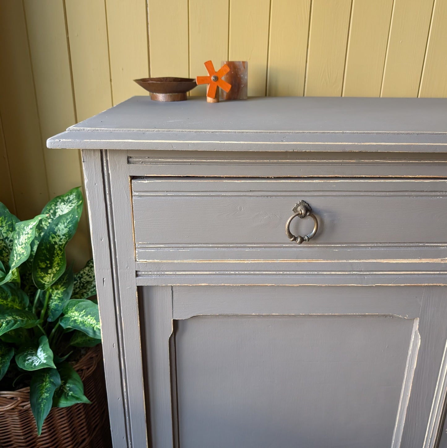 Rustic Painted French Cupboard