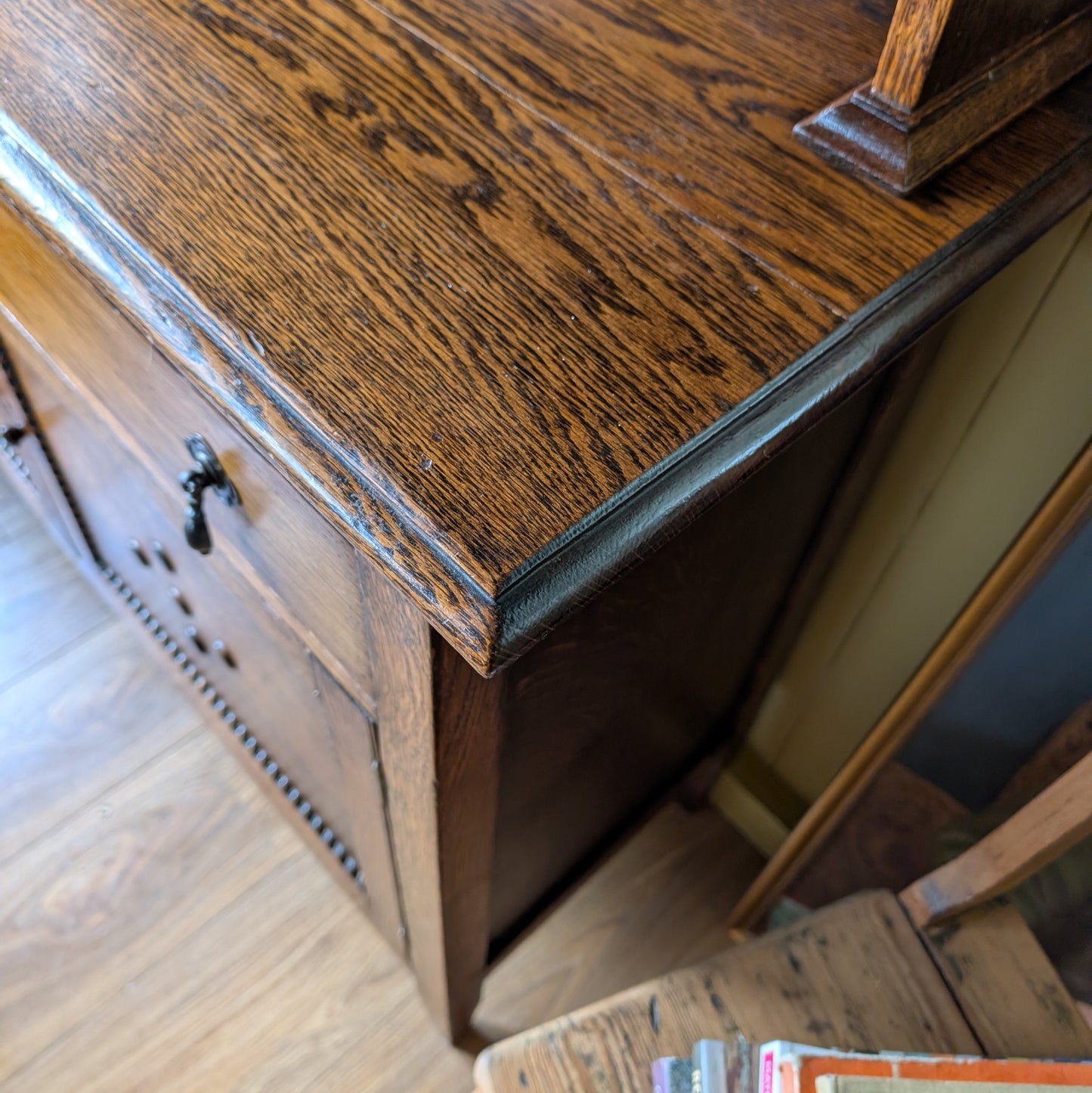 Arts and Crafts Glazed Oak Dresser