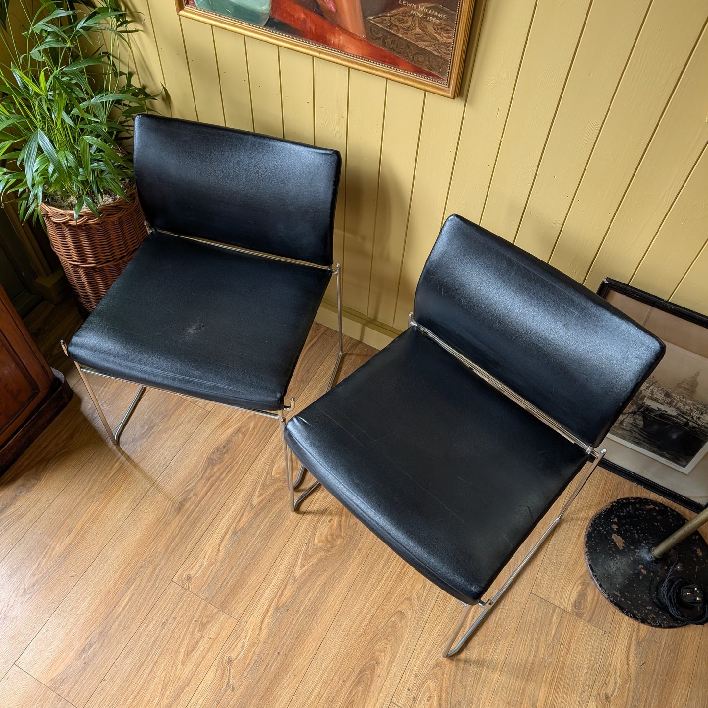 Pair of Mid Century "Jano" Chairs by Kazuhide Takahama