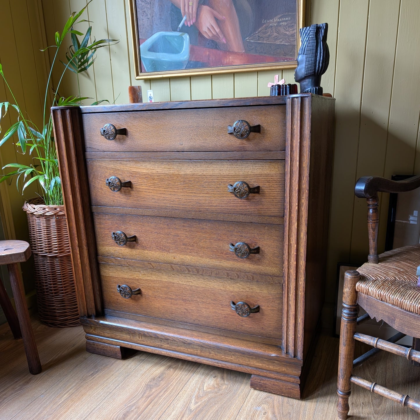 Art Deco Oak Chest of Drawers