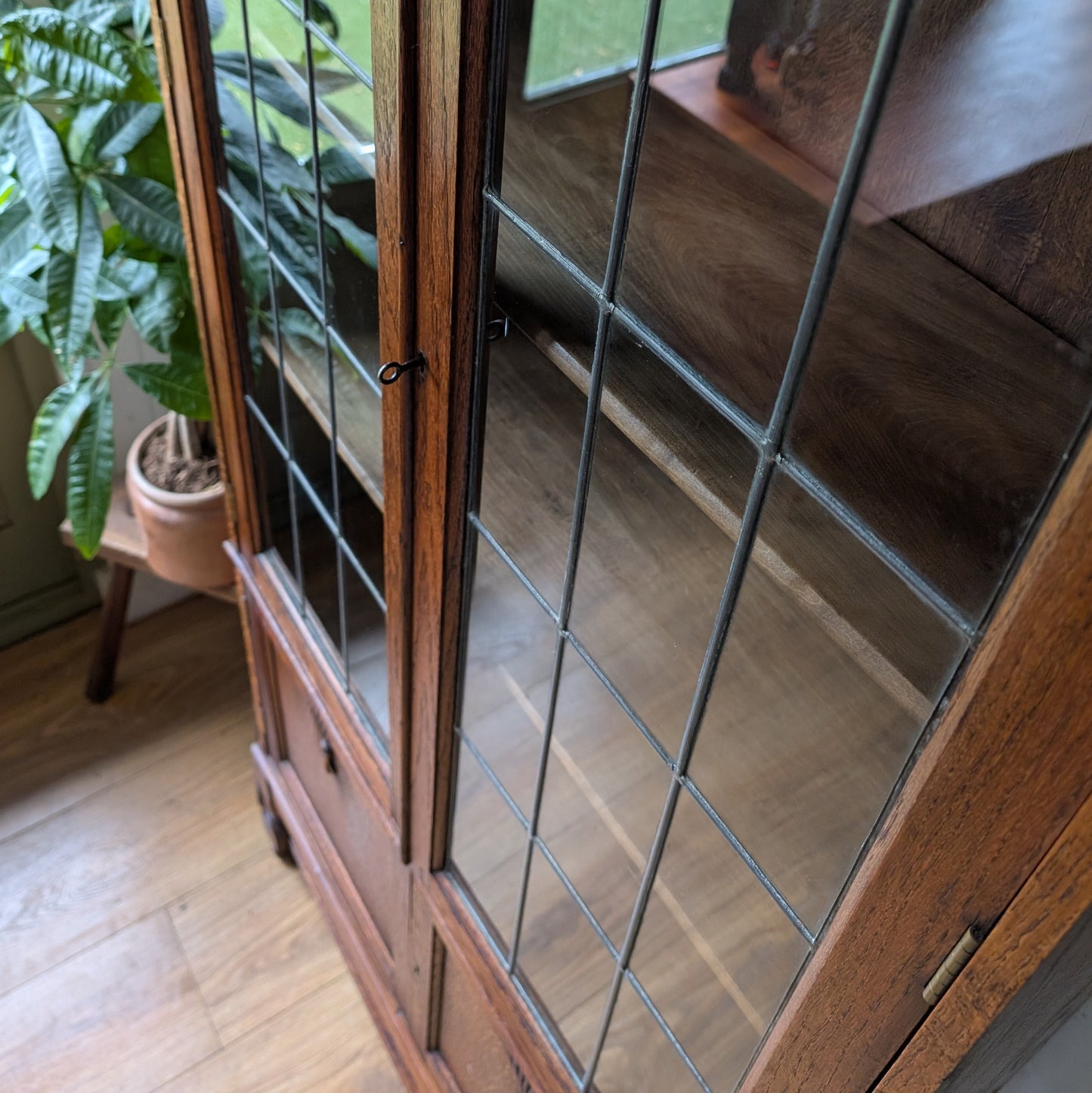 Glazed Oak Bookcase