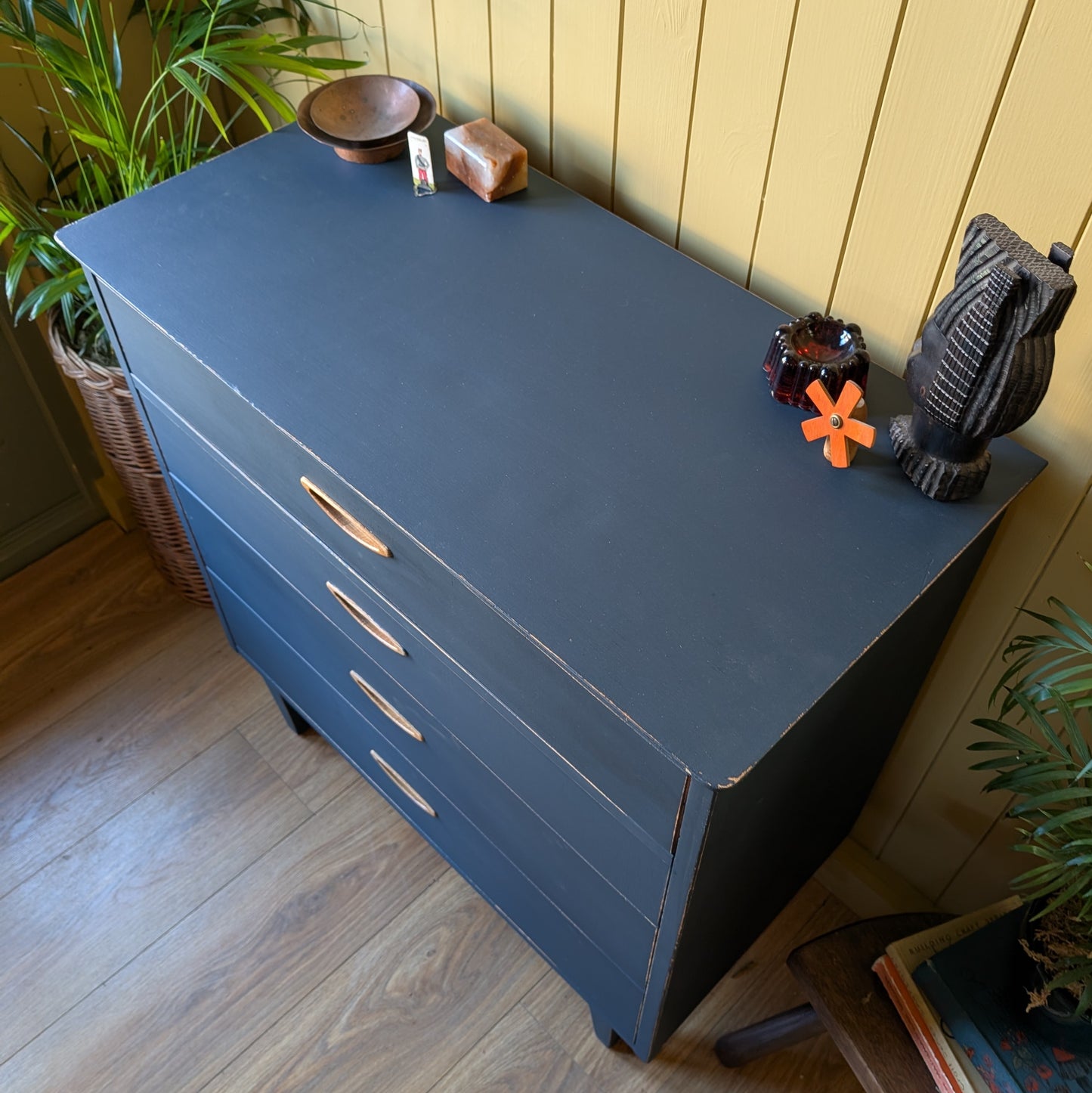 Painted Mid Century Chest of Drawers