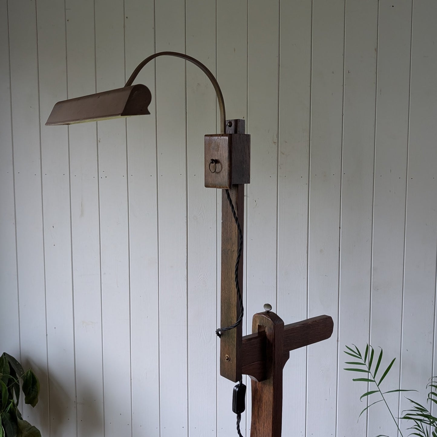 Antique French Draughtsmans Desk with Light