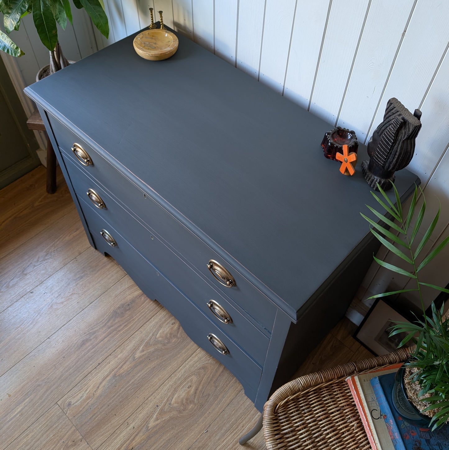 Small Painted Antique Chest of Drawers