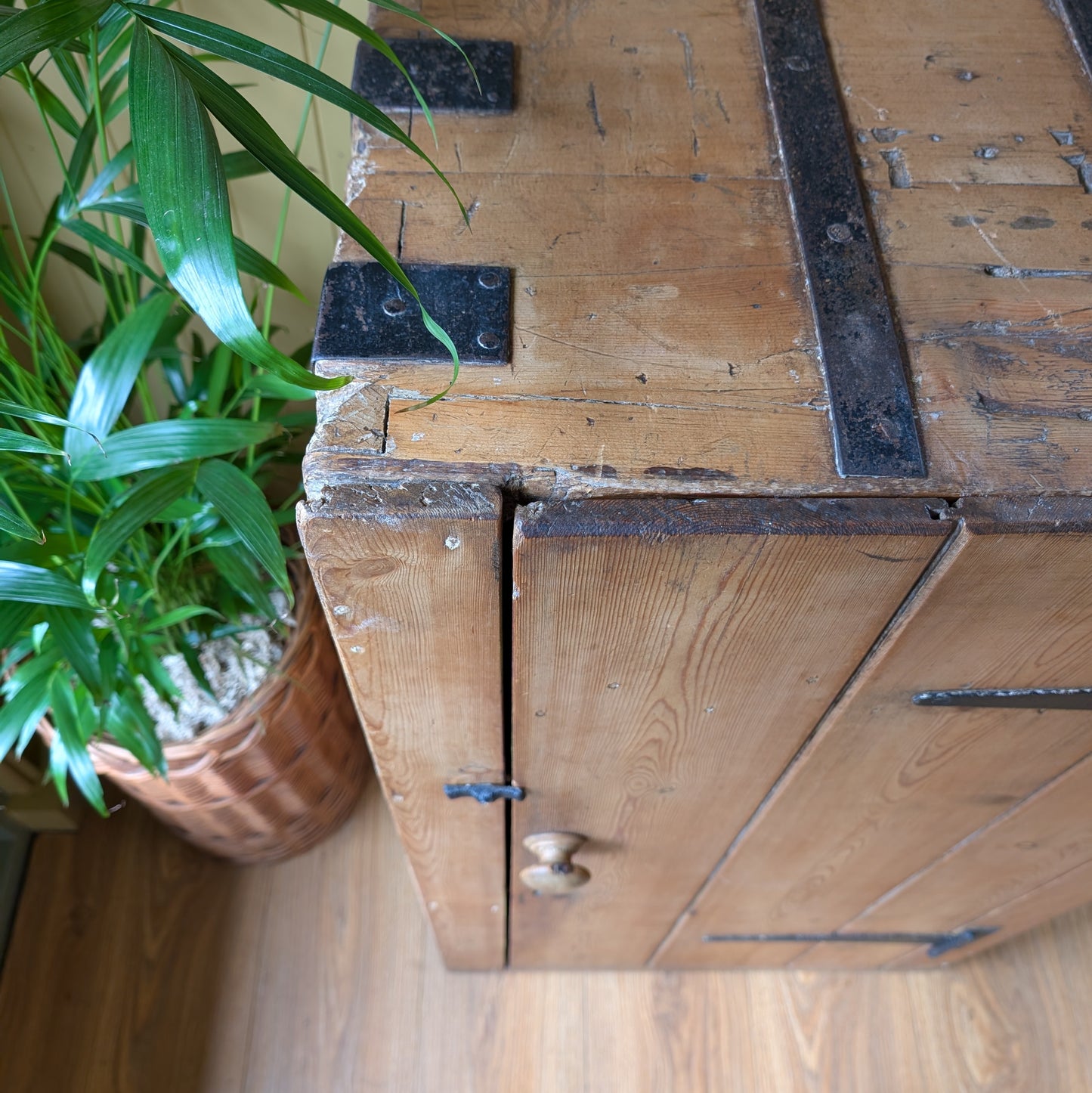 Rustic Victorian Pine Cupboard