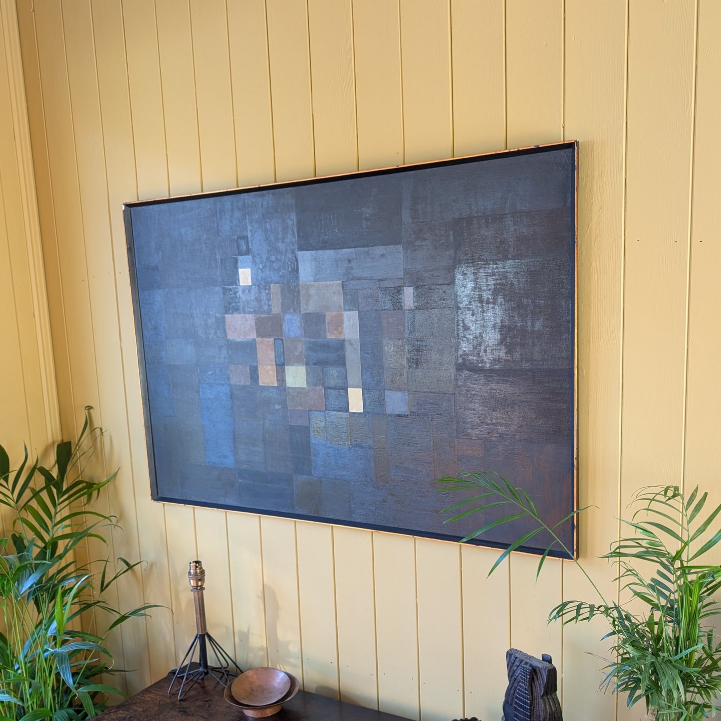 Mid Century Modern Abstract Oil Painting