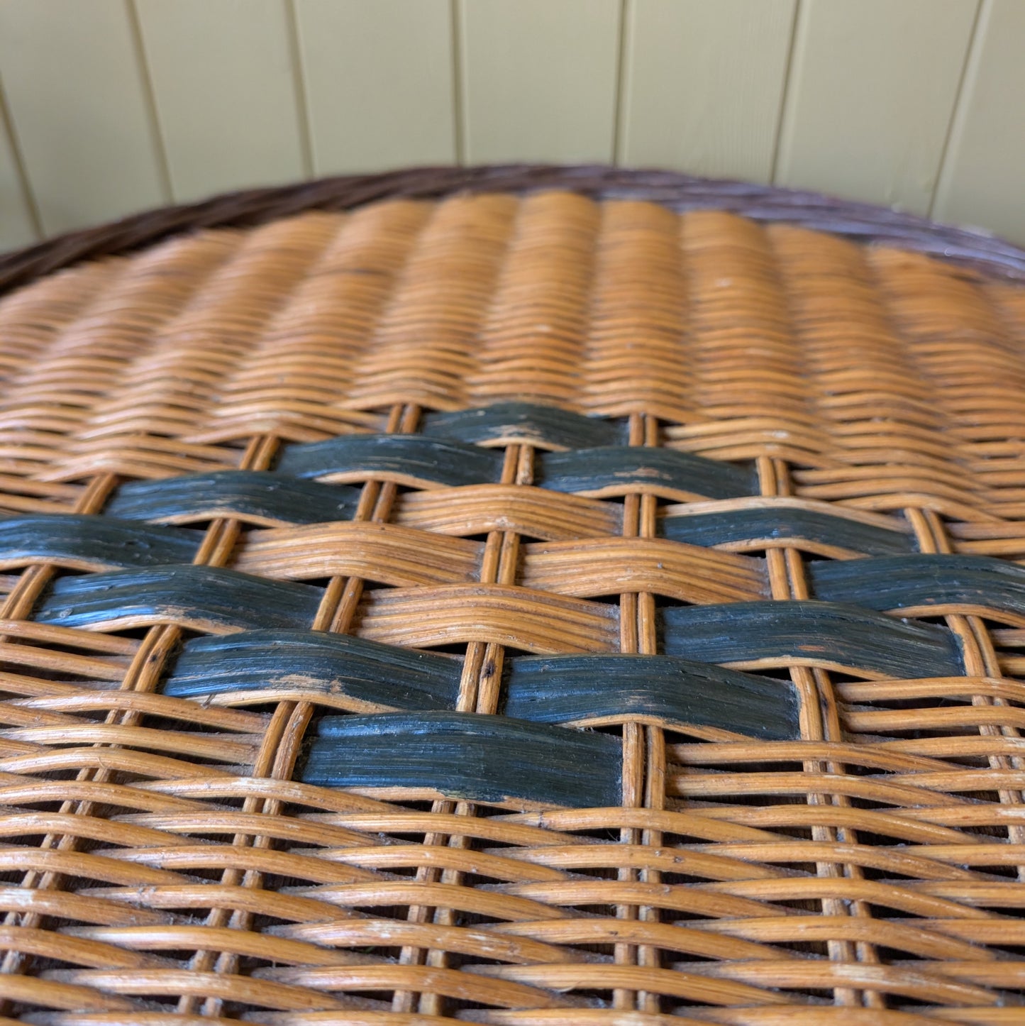 Vintage Wicker Side Table