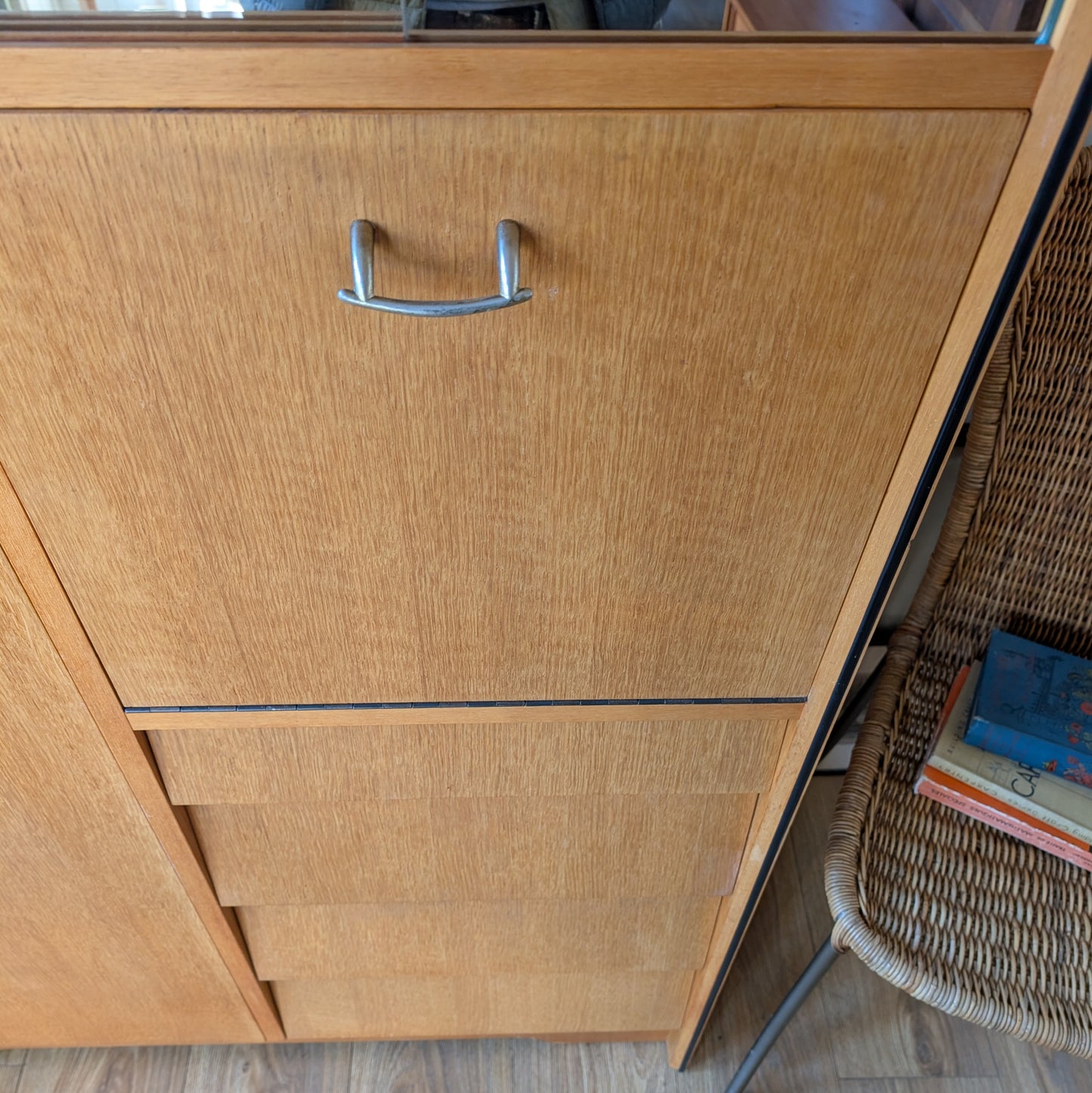 Small Vintage Mid Century Wardrobe