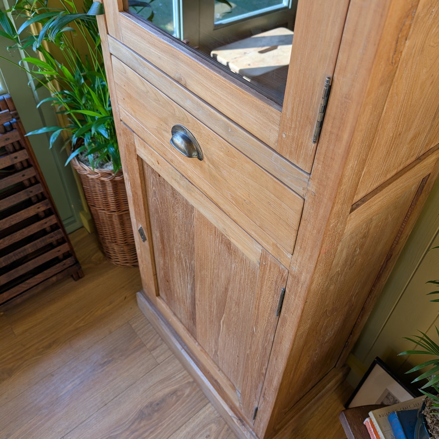 Reclaimed Teak Glazed Cabinet