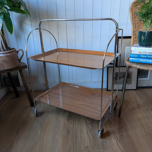German Mid Century Folding Drinks Trolley