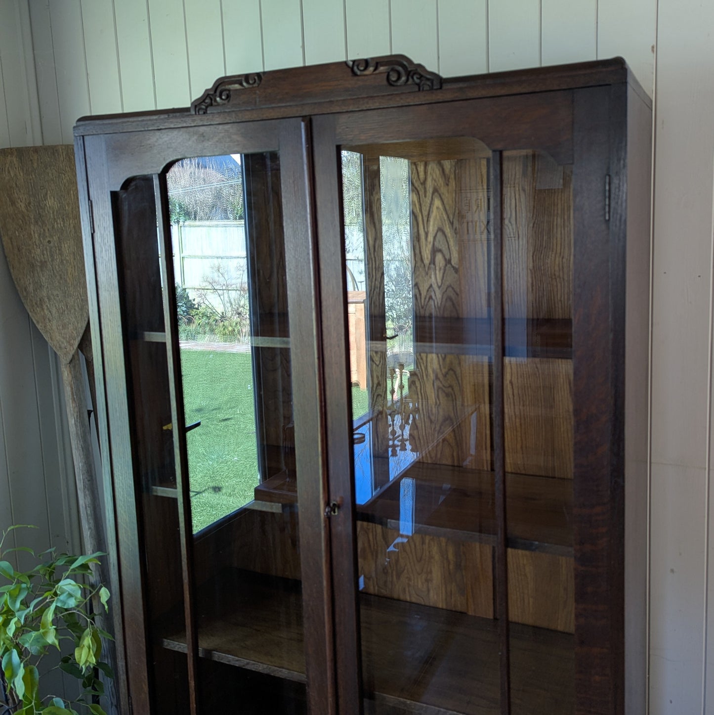 Antique Glazed Bookcase