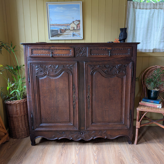 Rustic Antique French Cupboard
