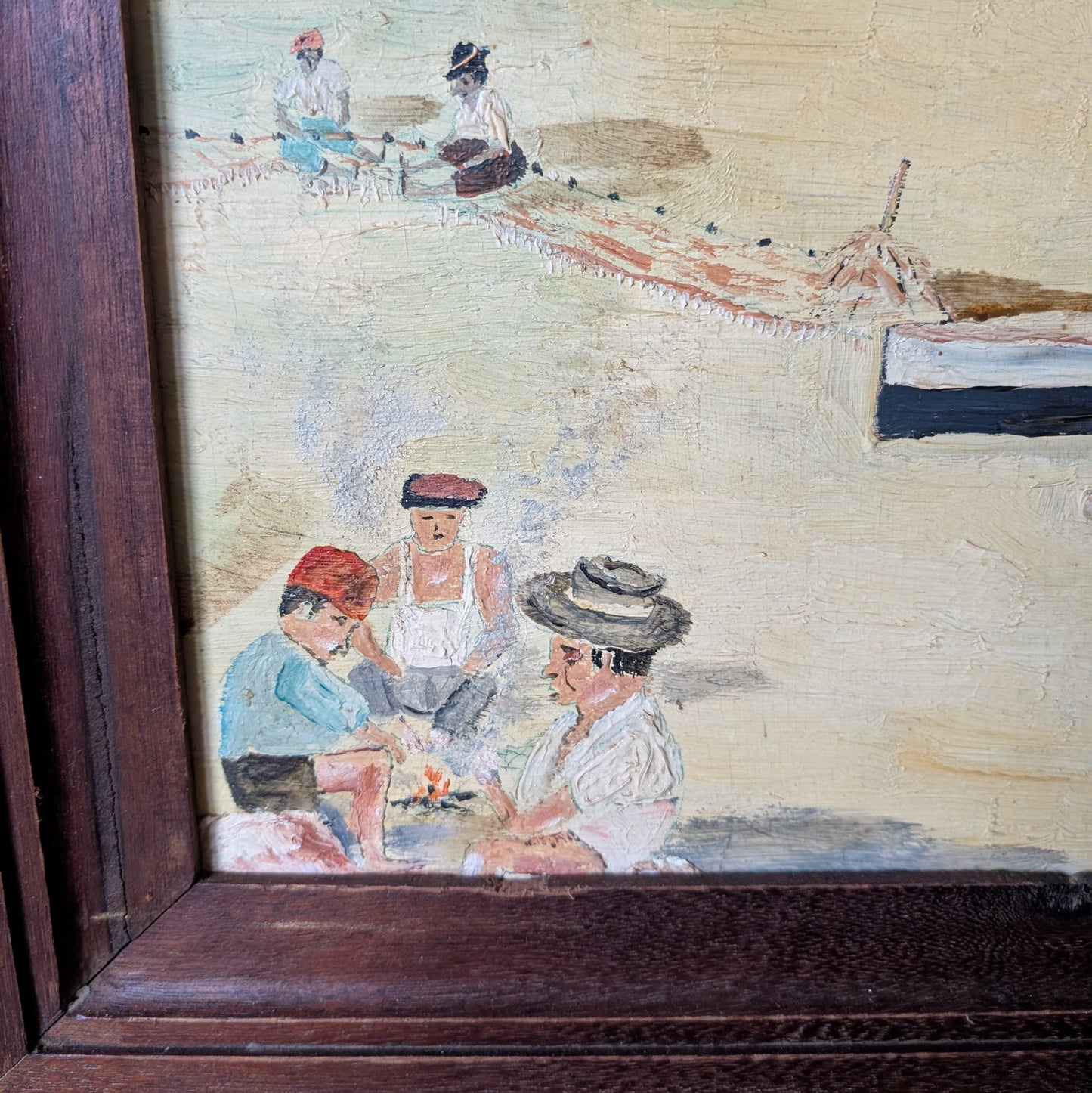 Vintage French Oil Painting "Quiet Waters"