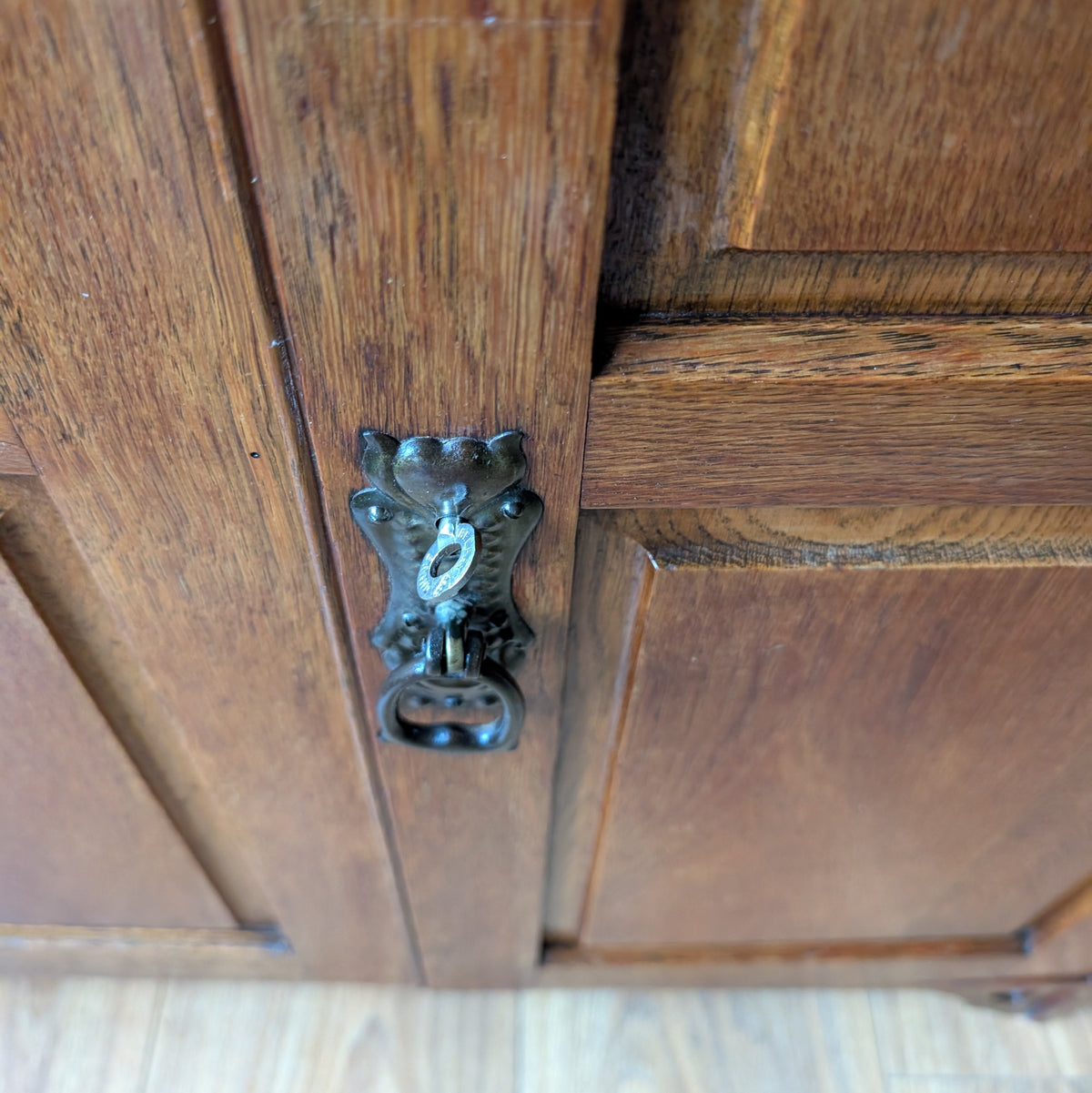 Arts and Crafts Oak Shoe Cupboard
