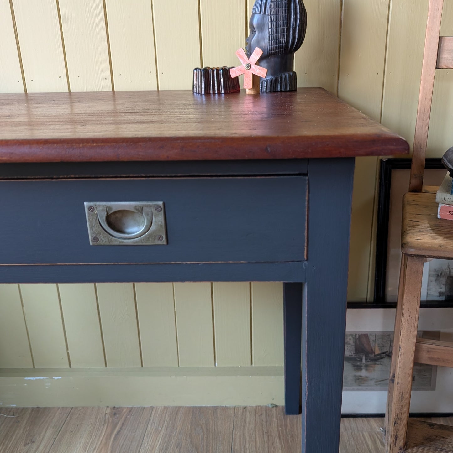 Antique Campaign Style Painted Desk