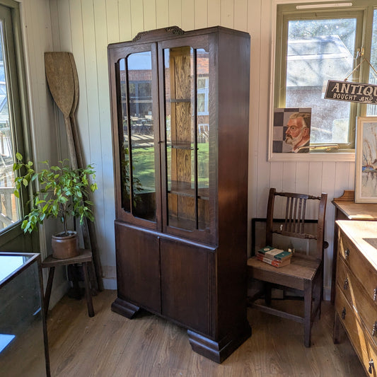 Antique Glazed Bookcase