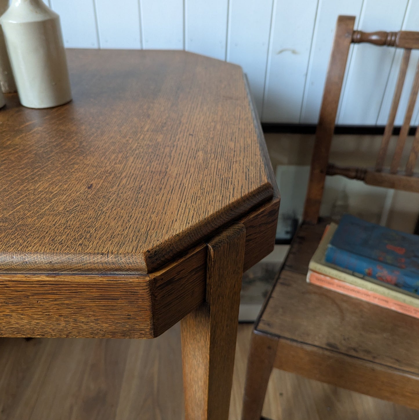 Art Deco Oak Side Table