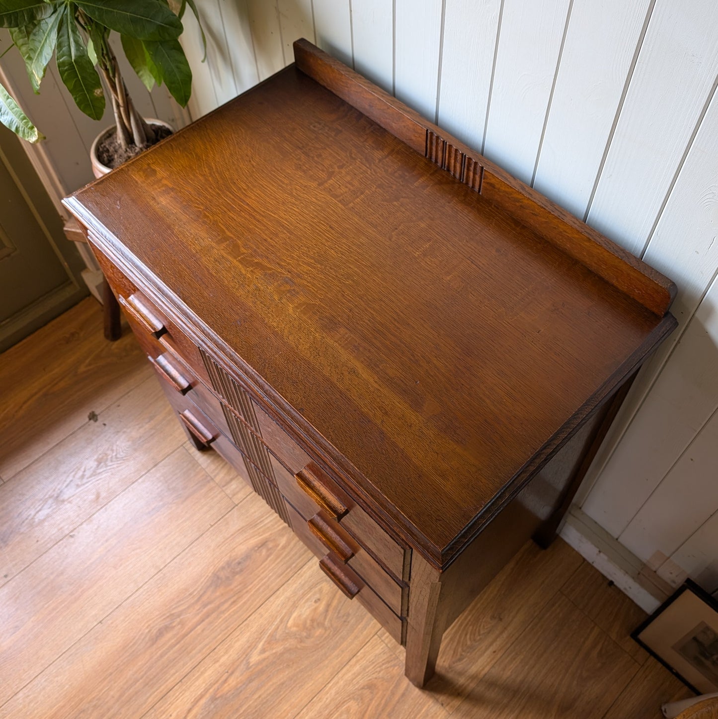 Small Antique Oak Chest of Drawers
