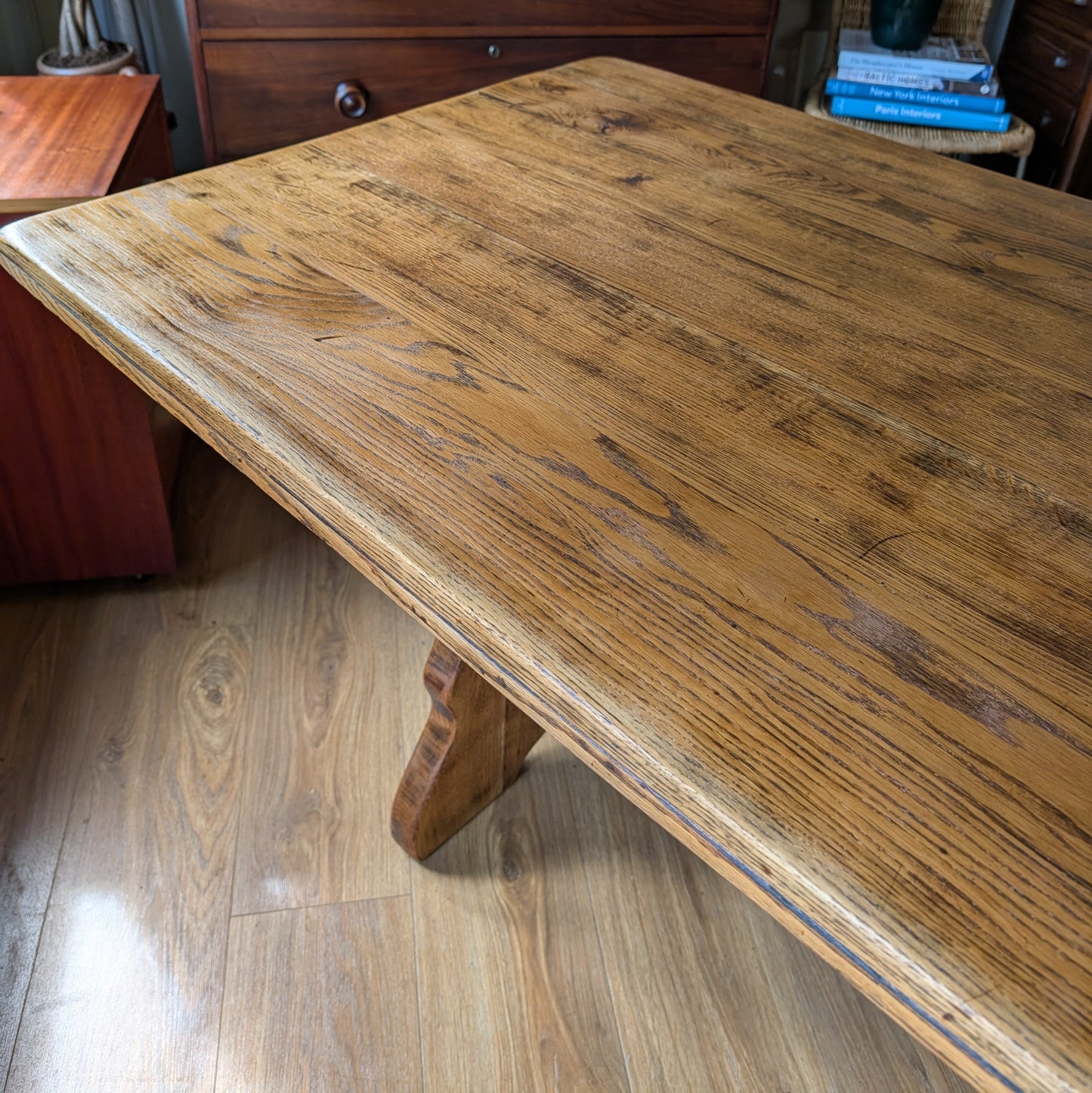 Rustic Oak Antique Dining Table