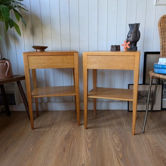 Pair of Mid Century Bedside Tables by H E Gibbs Ltd